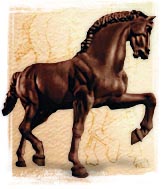 bronze horse statue